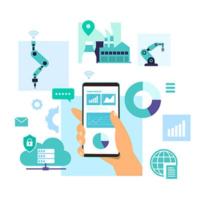 icone strumenti industrial iot per la smart factory